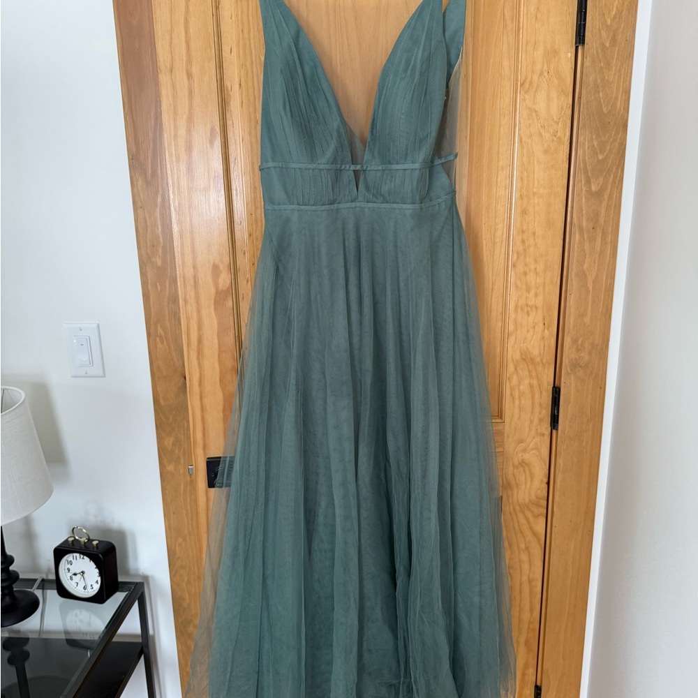 Jenny yoo Elegant Green Gown
